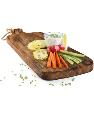Tocator cu maner, lemn de acacia, 60x20 cm - ZASSENHAUS